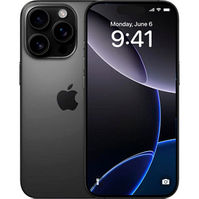 Смартфон Apple iPhone 16 Pro Max (eSIM) 512 ГБ черный титан